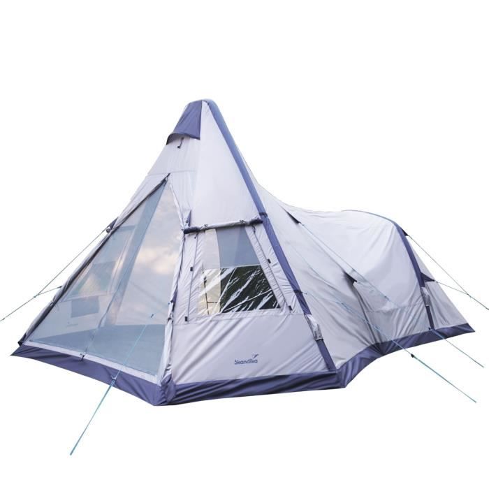 Skandika Kotona Air - Tente tipi Gonflable de Camping - 4 Personnes - Air Rise Technology - Tapis de Sol Cousu - Hauteur 2,6 m