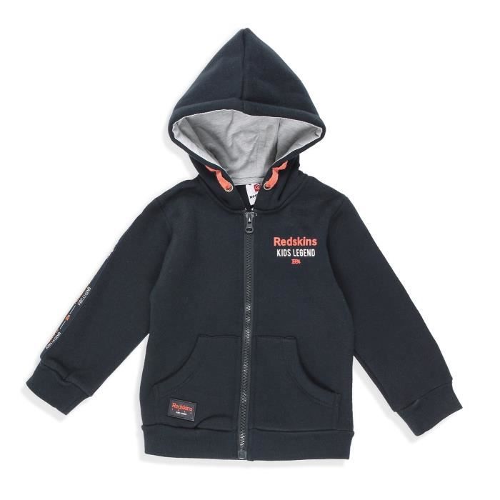 REDSKINS Veste Sweat Zippé Bleu Marine Enfant Garçon