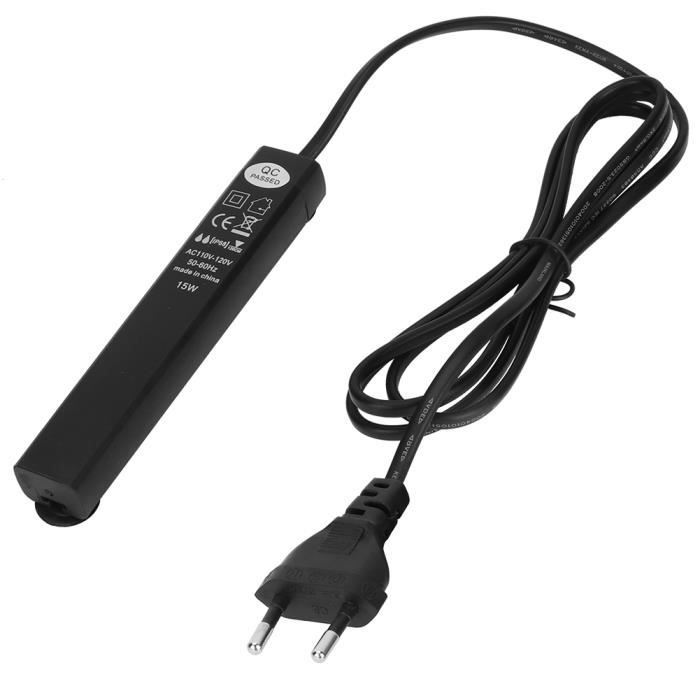 LMCⓜThermostat d'eau d'aquarium de chauffage de réservoir de poissons de tige de chauffage de réservoir de tortue mini (15W)