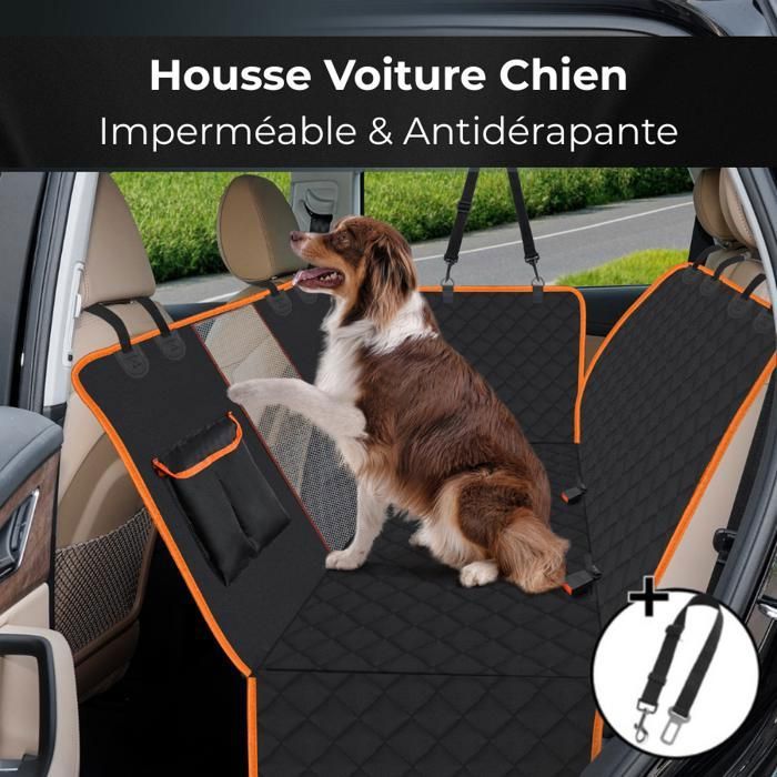 Meilleurs prix pour Tapis de Transport Voiture pour Chien – Housse Imperméable Antidérapante – Banquette Arrière ou Coffre – 135x148x45cm