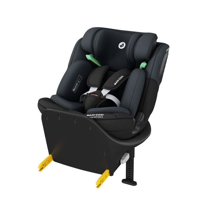 MAXI-COSI Emerald 360 S i-Size siège auto isofix évolutif Rotation 360° Groupe 0/1/2/3 0-12 ans (40-150 cm) Tonal Black