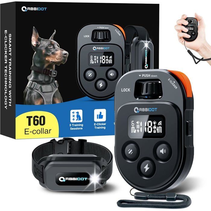 Comparer les prix de Collier De Dressage Pour Chien-3 Veilleuses178 Niveaux Avec 4 ModesClicker ÉlectriqueCollier Électrique Rechargeable Pour Petit