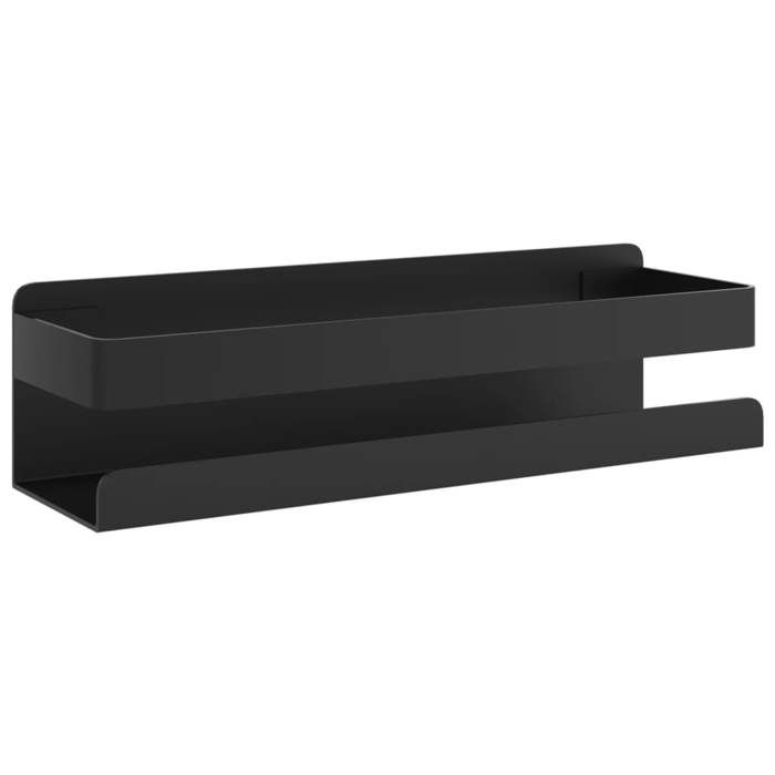 SWEETY Étagère de douche Accessoires de salle de bain noir mat acier inoxydable 304 brossé FR107