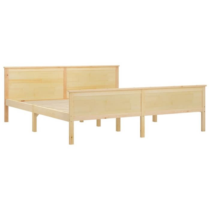 Lit bois - MANGO - Cadre de lit adulte ou enfant - sans matelas - bois massif de pin 180x200 cm - LV2794