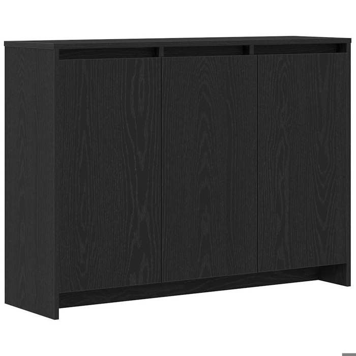 ESTINK® Buffet bas contemporain - Armoire Polyvalent - pour Cuisine/Salon - Noir 102x33x75 cm - Bois dingénierie @@1592