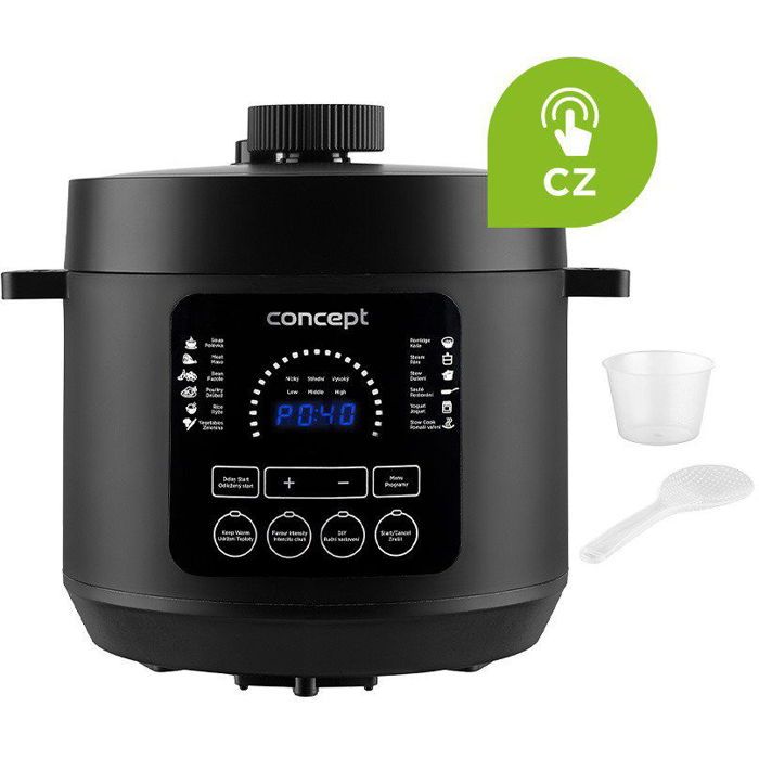 Marmite multifonctionnelle - CONCEPT - CK6001 - 59 L - 1000 W - Noir