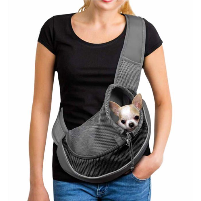 Meilleurs prix pour Sac transport chien/chat filet respirant bandoulière épaule réglable voyage petit animal Label