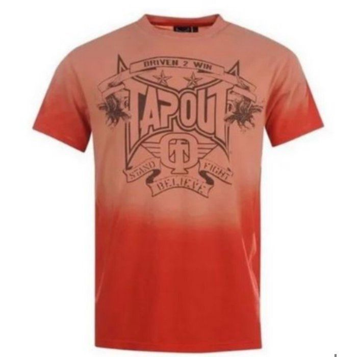 T-Shirt homme - TAPOUT - Spraywatch - Rouge - 100% coton - Coupe standard T-Shirt homme - TAPOUT - Spraywatch - Rouge - 100% coton - Coupe standard