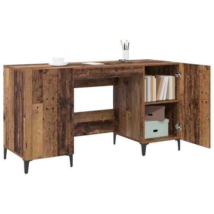 NEUF Marron MEUBLE de travail(Adulte/enfant) - Table dordinateur Bois ancien 140x50x75cm - Bois dingénierie LH 29691111
