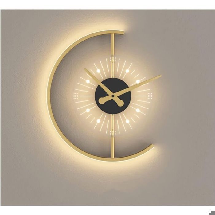 Horloge Murale Légère à LED Horloge Murale NuméRique Gradation à 3 Niveaux Grands Chiffres Réveil pour Chambre à Coucher