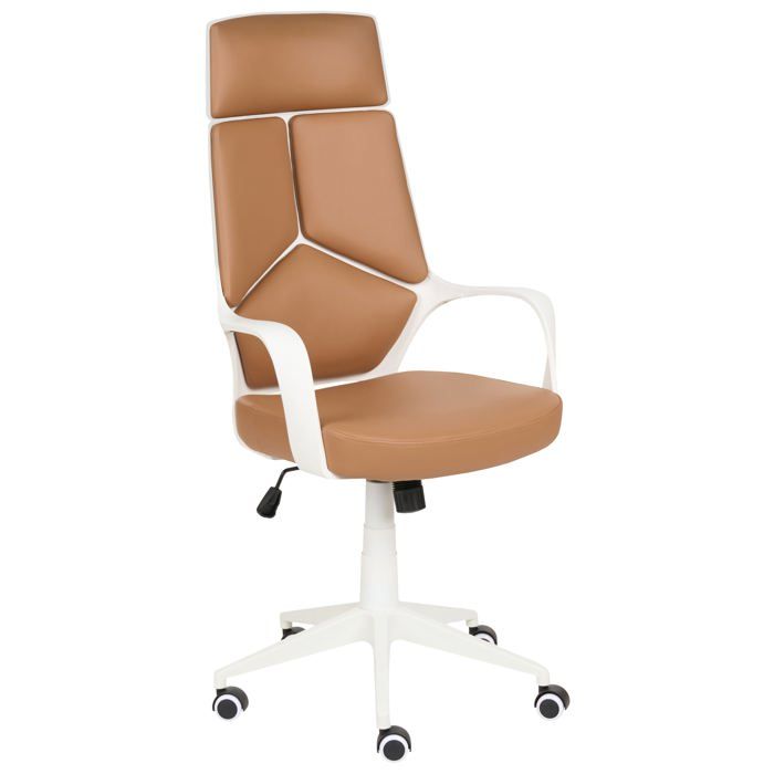 Chaise de bureau DELIGHT Cuir PU Beige sable Chaise de bureau DELIGHT Cuir PU Beige sable