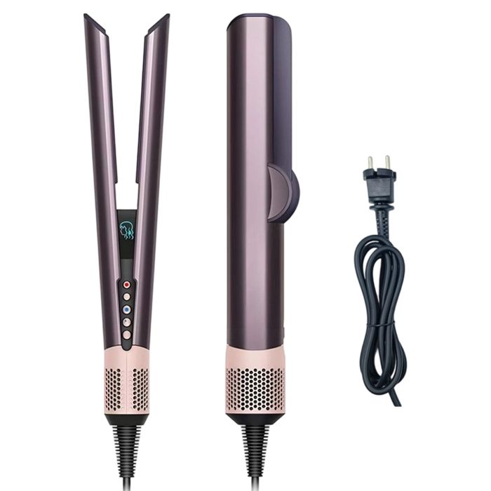 Nouveau lisseur et sèche-cheveux professionnel 2 en 1 fer à lisser chauffant à ions négatifs outil ACCESSOIRES FABRICATION MAISON