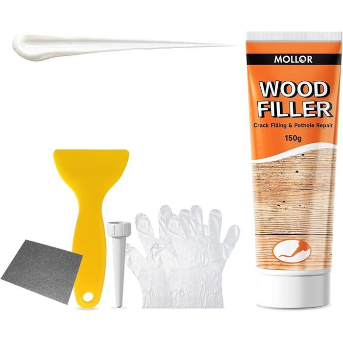 Mastic pour bois tout usage150 gmastic de réparation pour trousrestaure rapidement tous les meubles en bois cassés et TRAITEMENT
