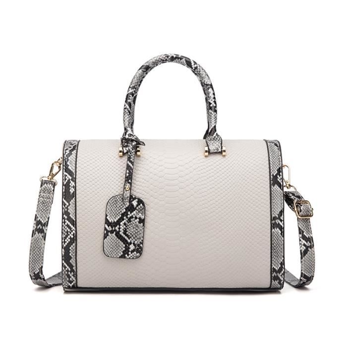Sac Bandoulière Motif Peau De Serpent Multicolore - Taille Small, Occasion Peu Porté