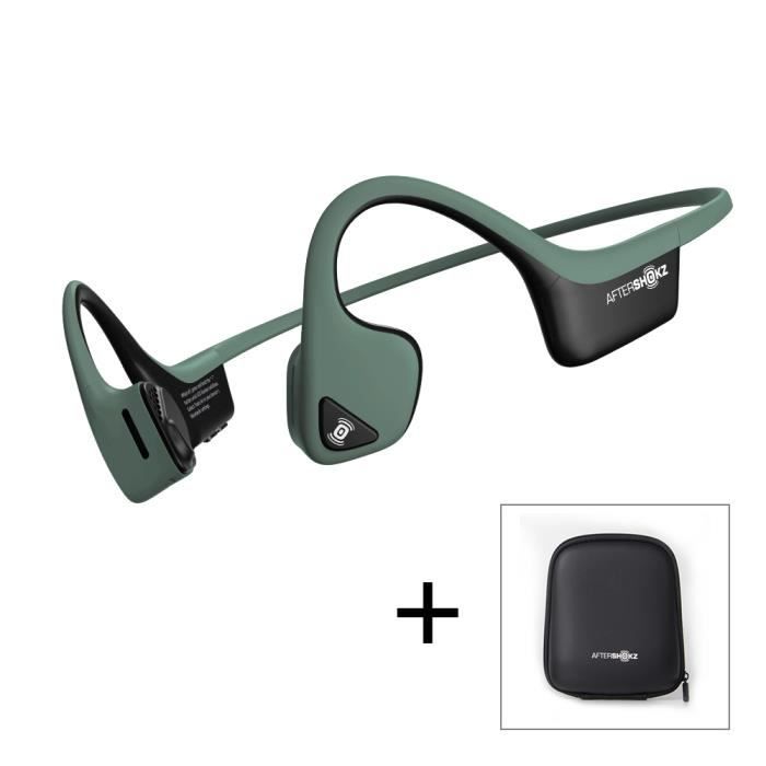 AfterShokz - Trekz Air, Écouteurs sans Fil à Conduction Osseuse avec Étui,  Casque Bluetooth avec Micro pour Sport, Vert Forêt - Cdiscount TV Son Photo