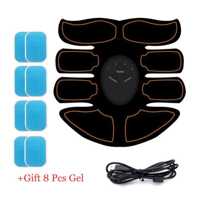 Ceinture Abdominale EMS Sans Fil – Stimulateur Musculaire Pour Abdos, Bras, Jambes, Fitness à La Maison