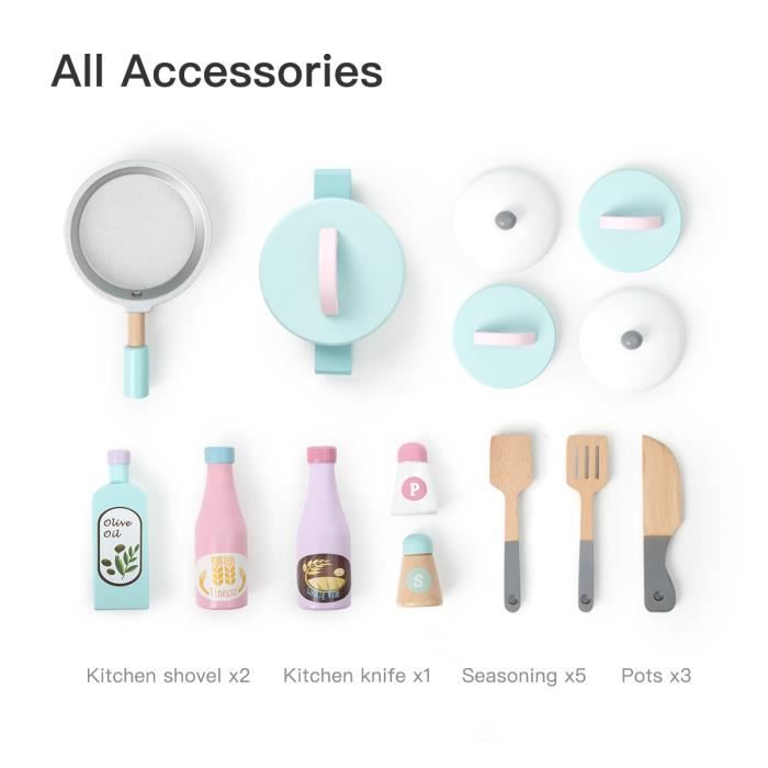 Bloc de cuisson imitation cuisinière en bois Top crèches | Papouille