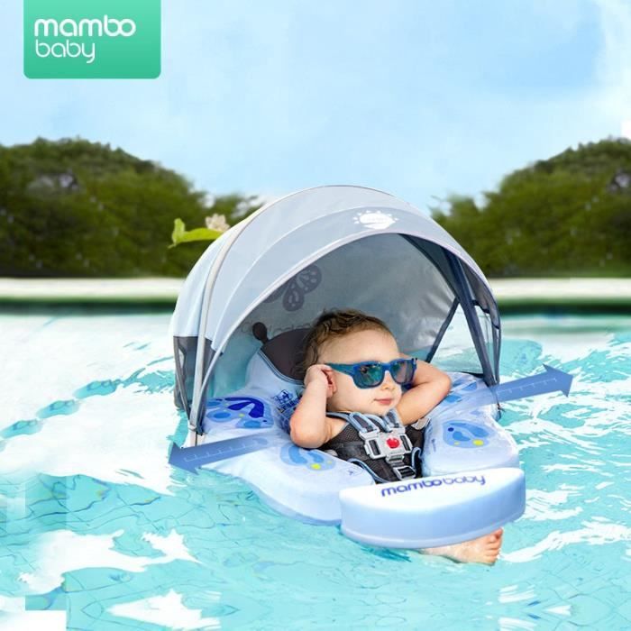 Mambobaby Bouée flottante pour bébé avec parasol CouleurPu sea