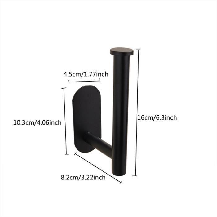 Porte-Papier Toilette Mural En Acier Inoxydable - Distributeur Pour Salle De Bain Ou Cuisine - Installation Facile - Argenté Chromé - 7