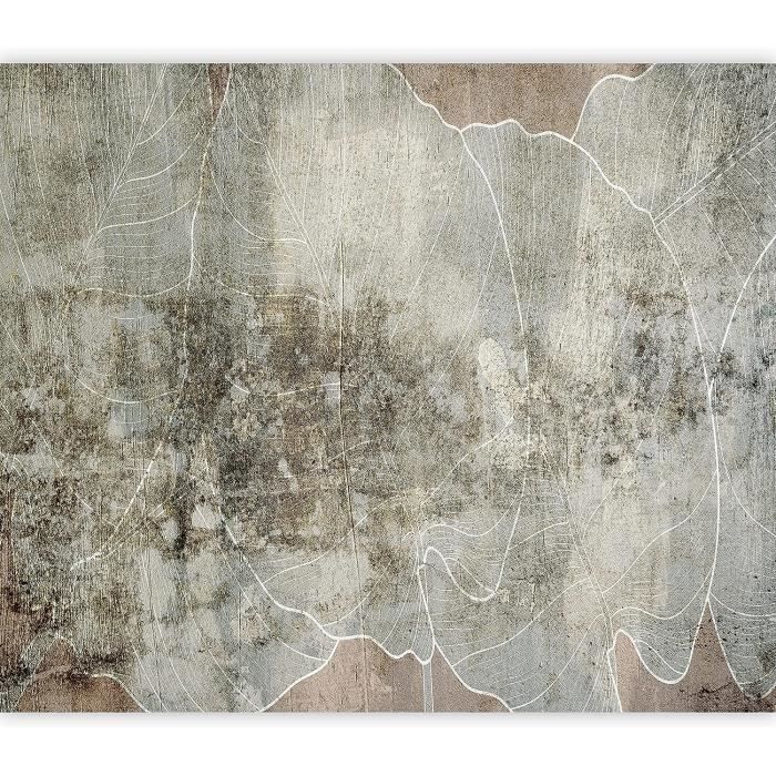 Rouleau Papier Peint Intissé Grandeco Ciara A62703 - Arbres Feuilles, Couleur Pétrole