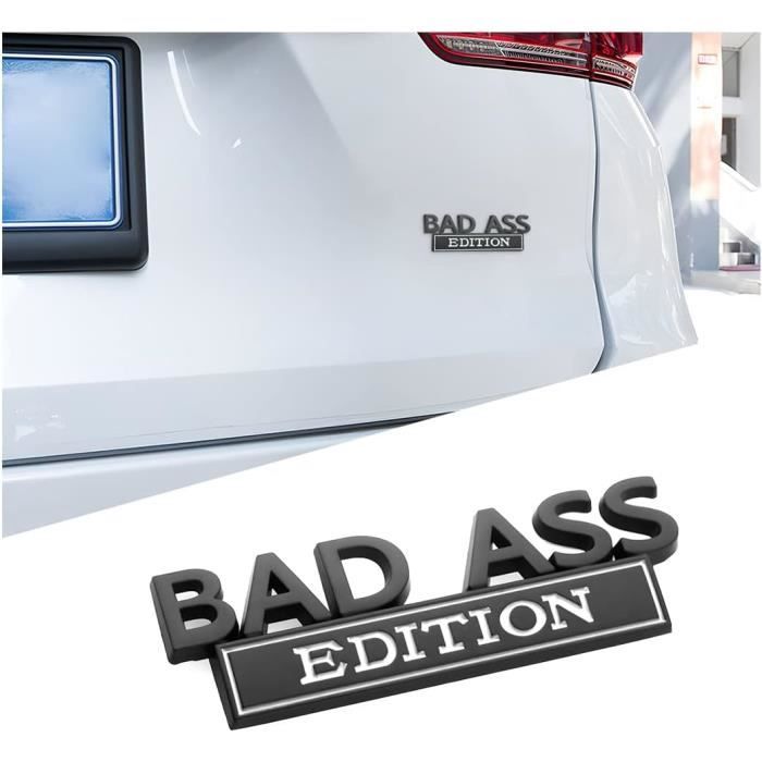 Car Emblème de l'édition Bad Ass, Emblèmes 3D en Métal BAD-ASS Edition ...