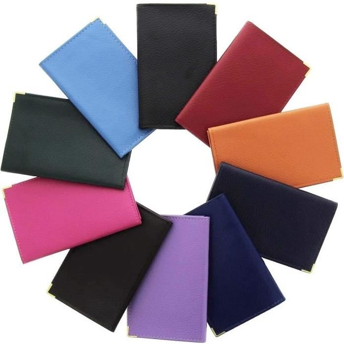 Porte carte grise cuir - Cdiscount