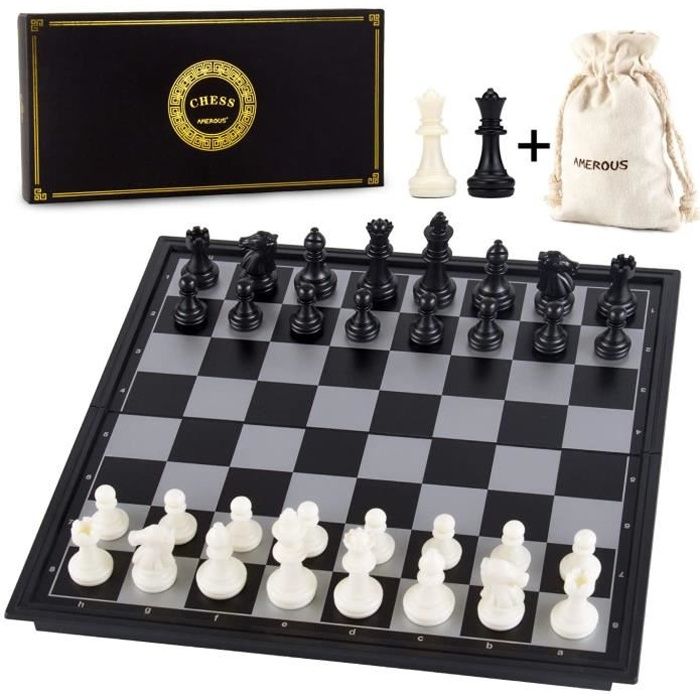 Echecs Internationaux Jeu D Echecs En Plastique Jeu D Echecs International Avec Echiquier Pliable Pour Voyager 25 25 2cm Achat Vente Jeu Societe Plateau Cdiscount