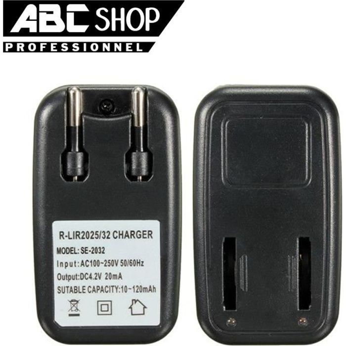 Chargeur De Piles Bouton Cr2032 Et Cr2025 Li Ion Rechargeables Chargeur De Piles Bouton Cr2032 Et Cr2025 Li Ion Rechargeables