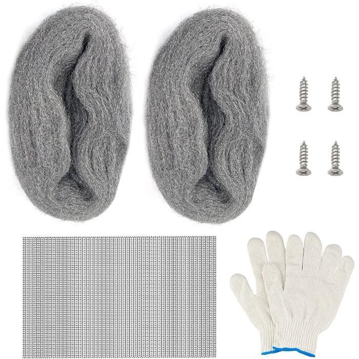 Laine D'acier Anti-rongeurs - Lot De 5 Rouleaux 3#, Pour Boucher Trous De Souris, Maison Et Garage