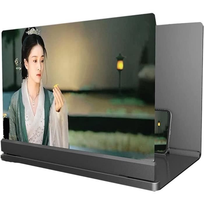 Agrandisseur D’Écran Téléphone 16 Pouces - Loupe D’écran HD Anti-lumière Bleue, Pliable Et Portable | Pour Regarder Films Et Vidéos Confortablement