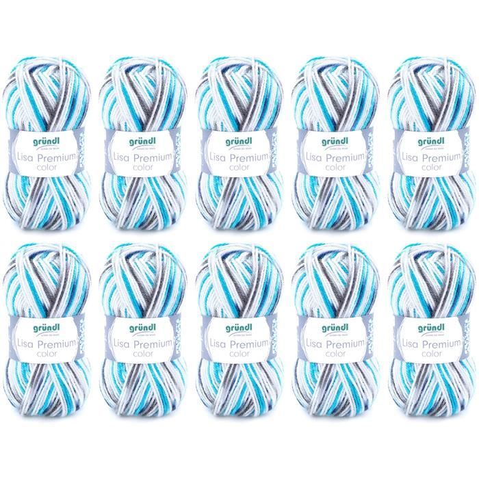 Lisa Premium Color Fil à Tricoter Et à Crochet Avec Caractère Semblable à De La Laine 100