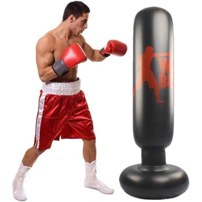Bocguy Sac De Frappe Gonflable – 160 Cm, PVC, Pour Enfant Et Adulte, Boxe, Taekwondo Ou Anti-stress