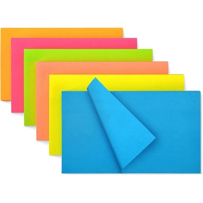 Bloc Notes Autocollants Ceysin - 1200 Feuilles 12 Couleurs - 127x76mm - Pour Bureau/École