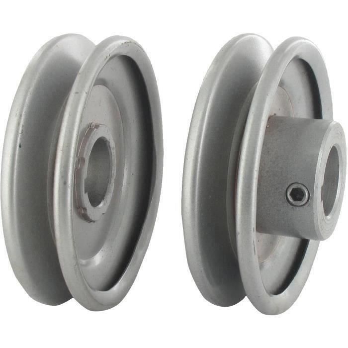 Poulie clavetée gorge trapézoïdale Ø ext. 88,90 mm Ø int. 22,23 mm PGT17