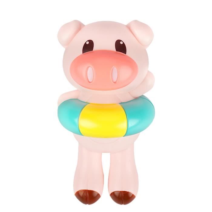 1 Pc Jouet De Bain En Plastique Dos Course Cochon Horloge Dessin Anime Babiole Baignoire Pour Bebe Bath Toy Cdiscount Puericulture Eveil Bebe
