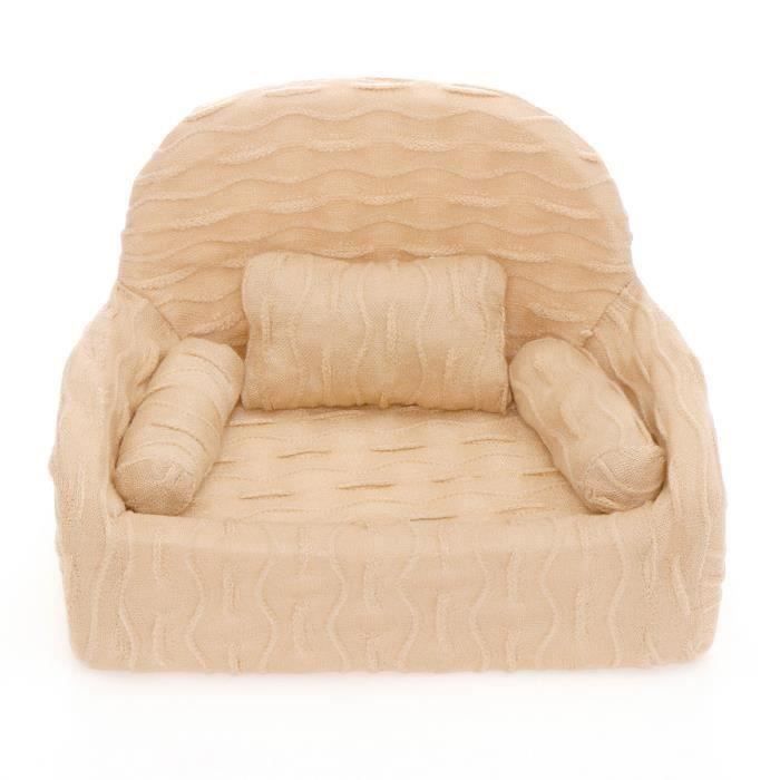 Tempsa Nouveau Ne Bebe Canape Sofa Photographie Coton Doux Beige Cdiscount Puericulture Eveil Bebe