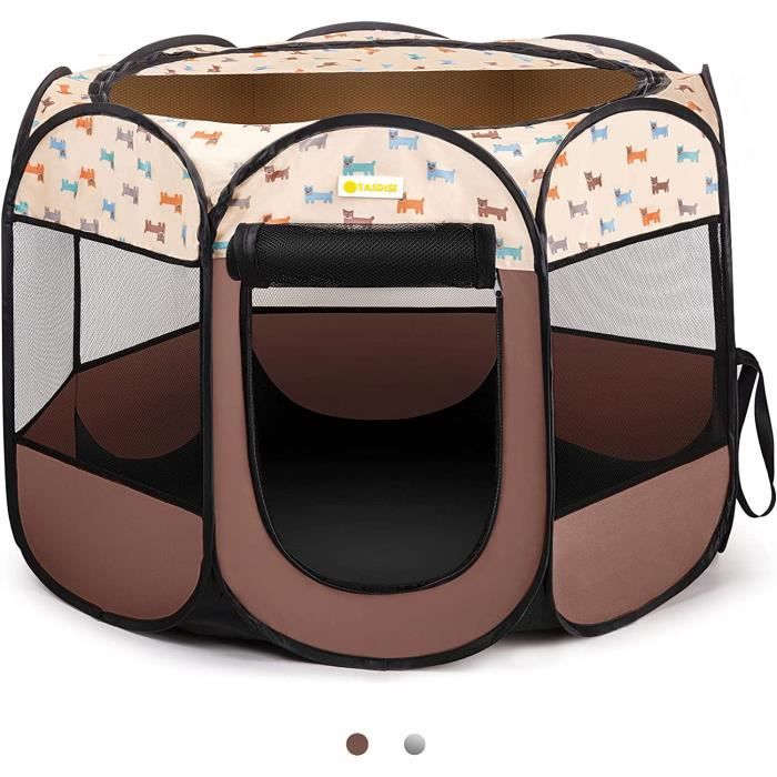 Parc Chiot Portable Parc Pour Chiot Animaux Enclos Chat Pliable Parc