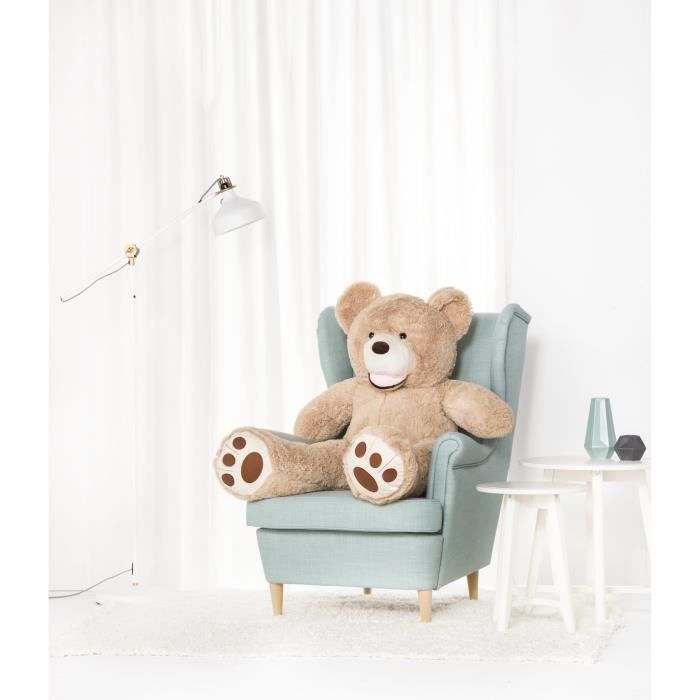 TEDBI Grand Ours en Peluche, Geant Nounours gigantesque S01 [Beige