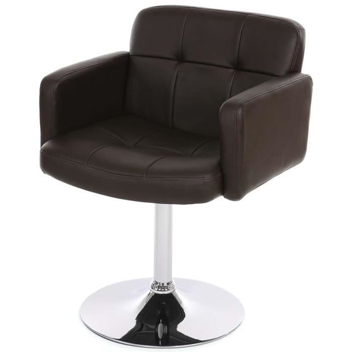 Chaise salon pivotante Orlando en similicuir b...  Cdiscount Maison