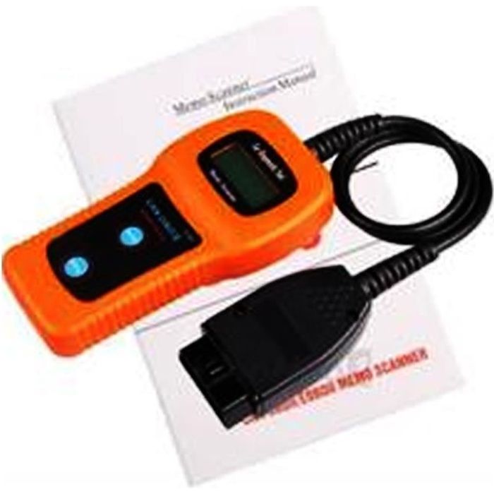 INTERFACE DIAGNOSTIQUE OBD2 LECTEUR DE CODE SCANNER POUR VOITURE U480 CAN OBD Ⅱ