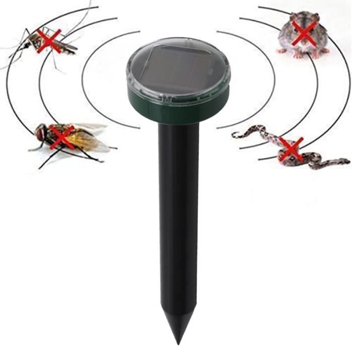 2v 20mah Repulsif Ultrasons Rats Et Souris Repulsif Ultrason Insecte Solaire Repulsif Nuisible Anti Nuisible A Ultrasons Solaire