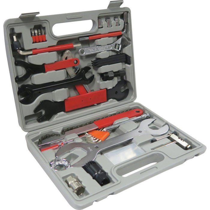 Kit Réparation Vélo Multifonctions + Pompe Et Sacoche - Tout-en-un