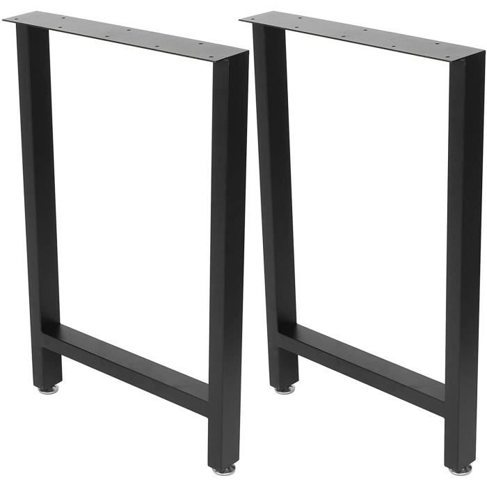 style industriel bricolage pour tables à café Lot de 2 pieds de table en fer forgé Pieds en métal pour plan de travail tables de séjour S