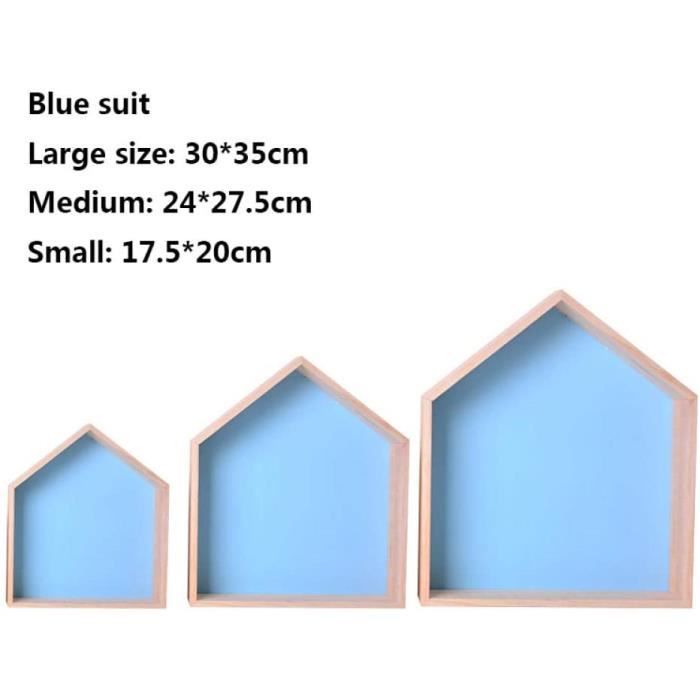Skwff Etagere Murale Chambre Bebe Fille Artisanat En Bois Dans Explosions Nordiques En Bois Massif Petite Maison Porte C Cdiscount Maison