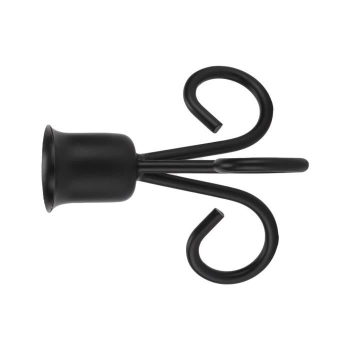 Lanterne Bougeoir En Fer Forgé Noir – à Poser Ou Suspendre – H 29 Cm – Occasion