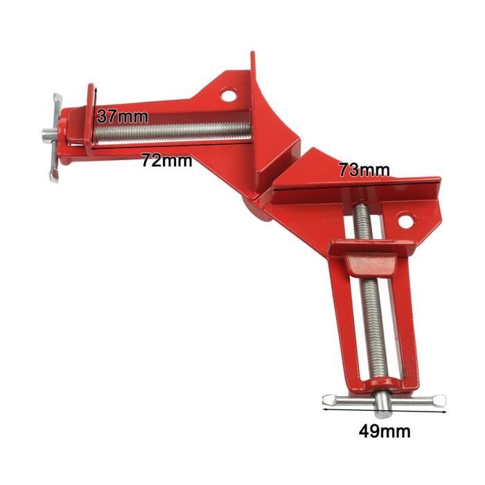 Pince En F Rapide Pour Menuiserie/bricolage - Serrage Antidérapant, Réglable, Rouge (env. 23.5cm) - 6
