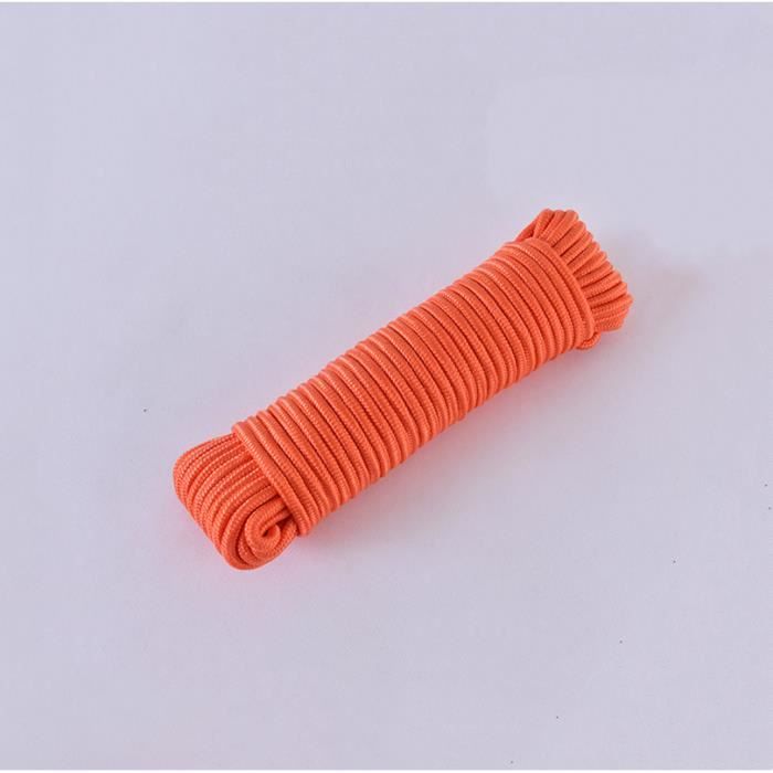 Corde Paracorde BAMZOK 14 Couleurs - 3m X 4mm - Polyester Tressé Pour Bracelet, Camping Et Survie
