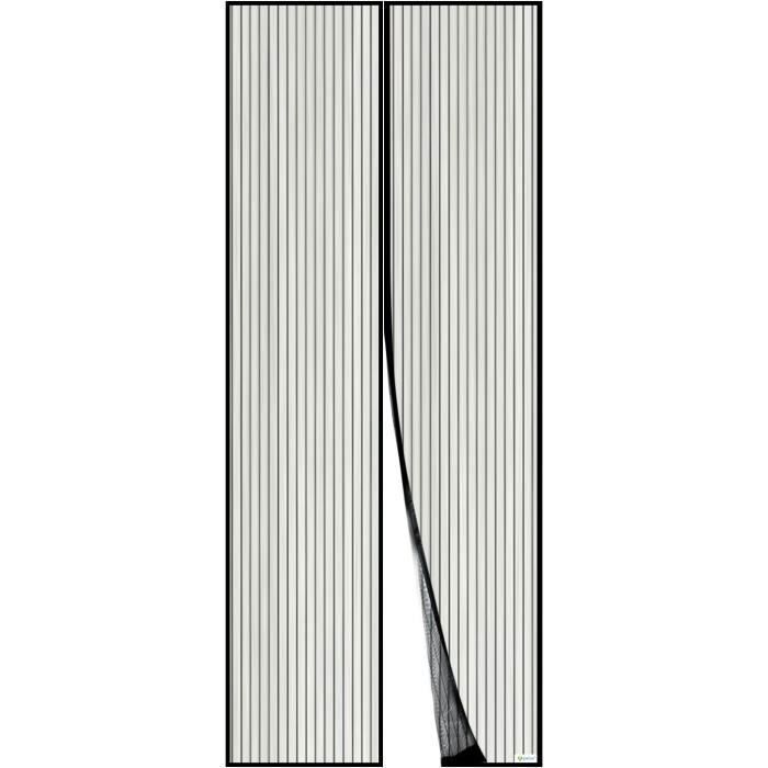 Magic Mesh Moustiquaire magnétique en nylon noir de 84,5 po x 109 po pour porte de garage | Home Depot Canada