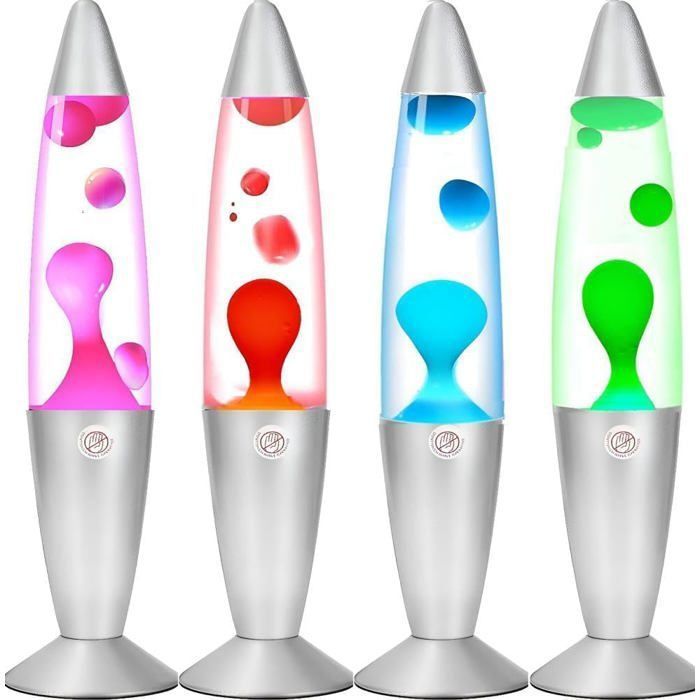 Lampe à Lave - CELLUSTOP - LAMPE LAVE FUSÉE - 25W - Verre Robuste - Bleu