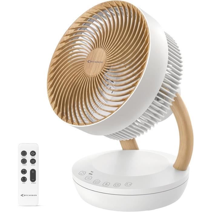 Ventilateur Sur Pied Oscillant Rechargeable - 8", Télécommande, Batterie 20000mAh, Silencieux, Pliable, Pour Bureau/chambre